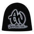 Black Worldwide Vintage Logo Beanie
