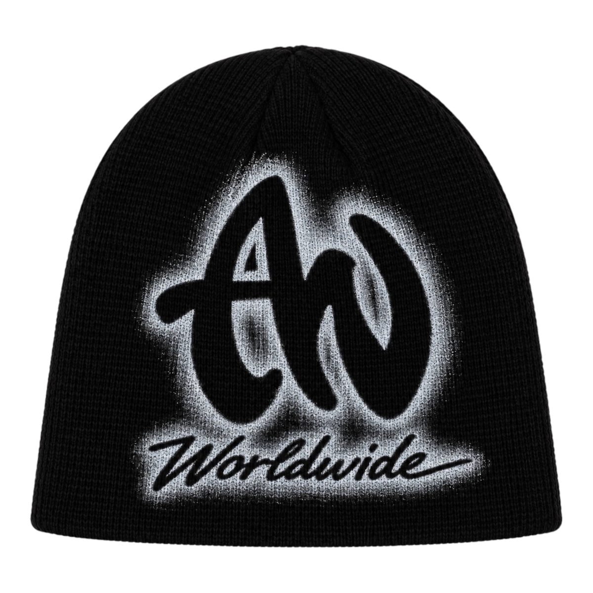 Black Worldwide Vintage Logo Beanie