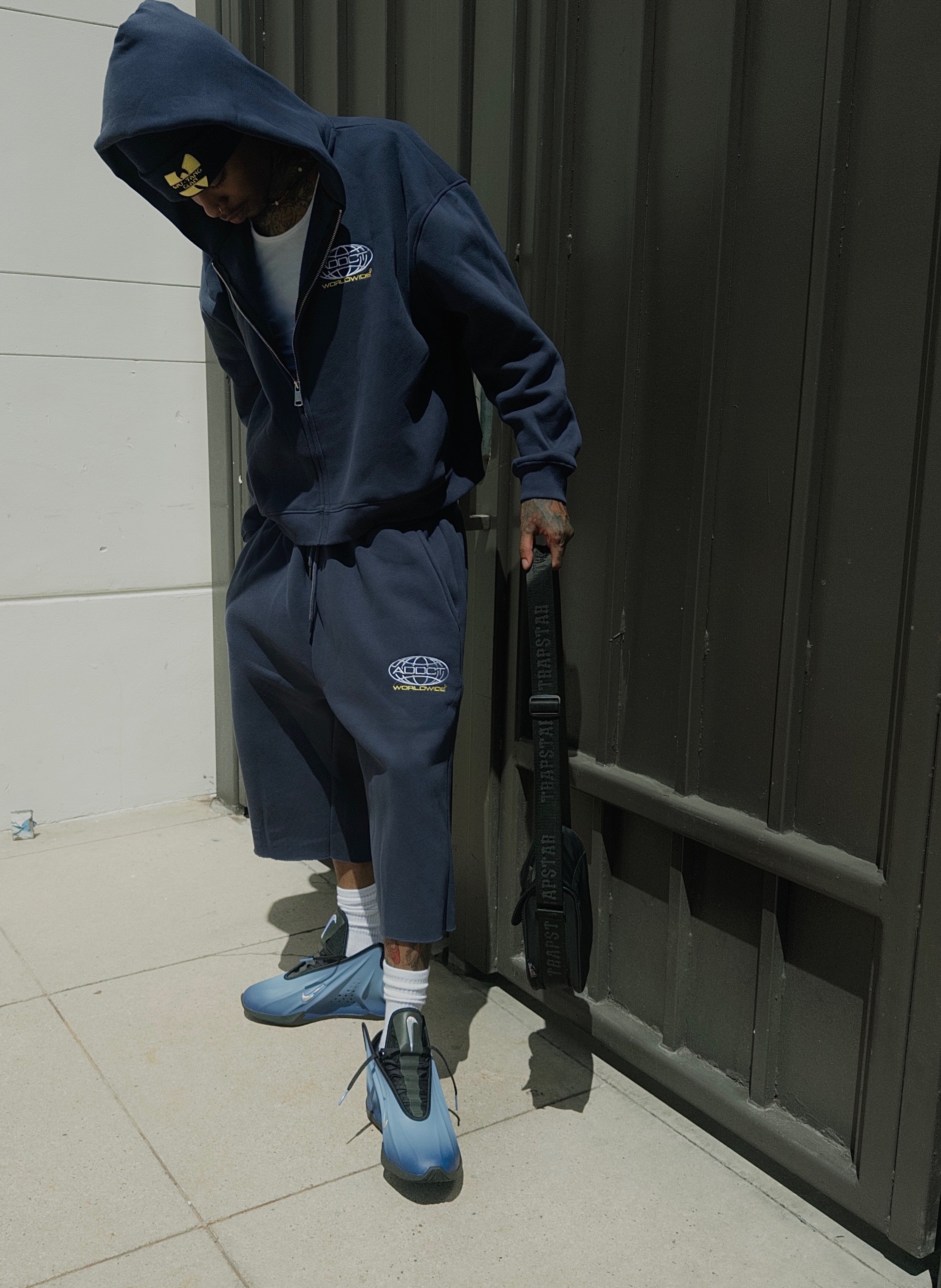 Navy Worldwide Cotton Jorts