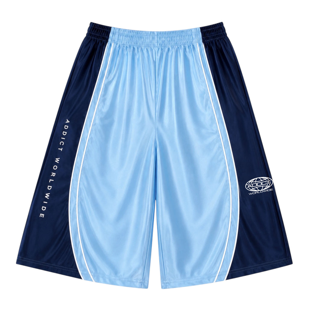 Obsidian Blue Worldwide Polyester Jorts