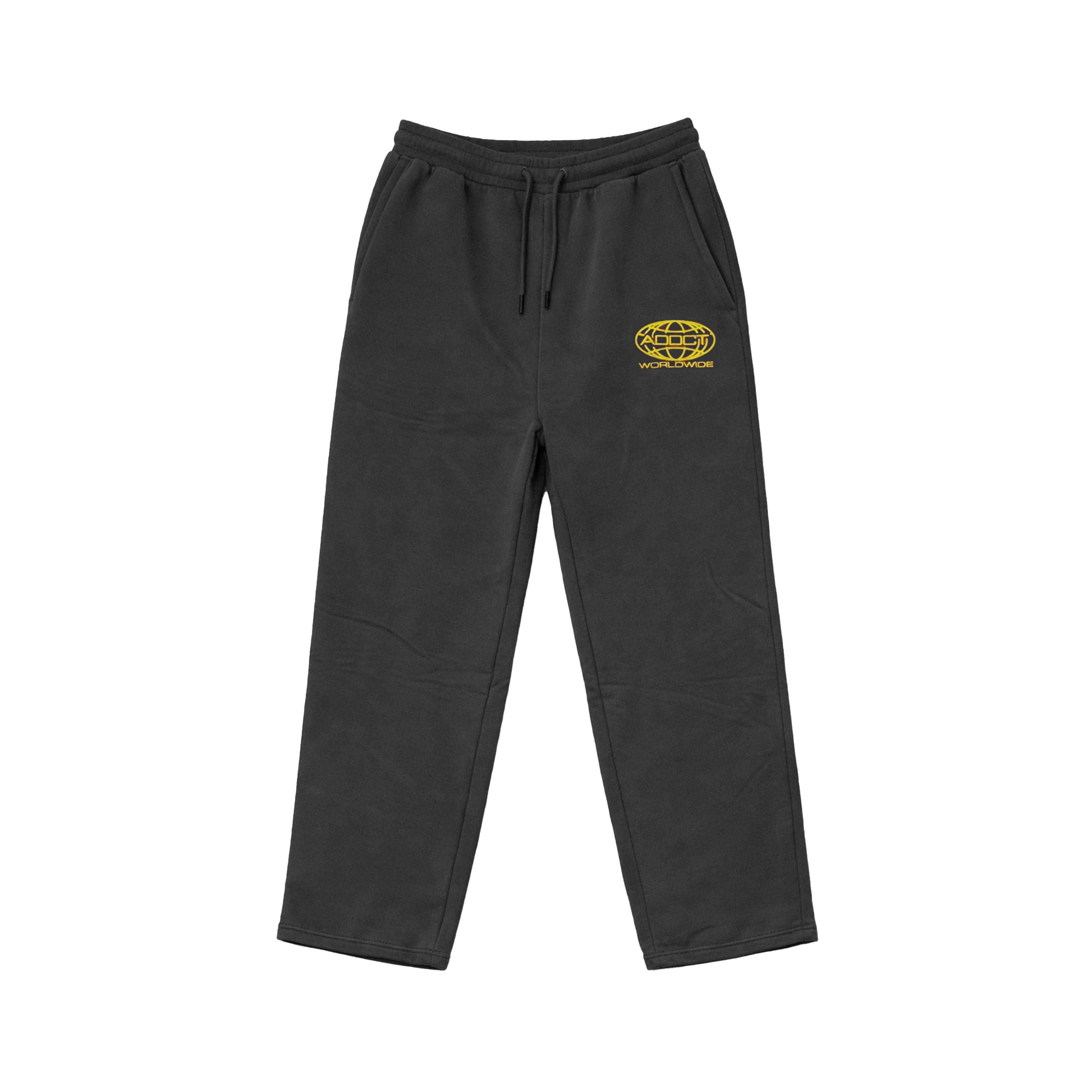 Black Washed Worldwide Sweatpants