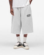 Grey Washed Worldwide Cotton Jorts