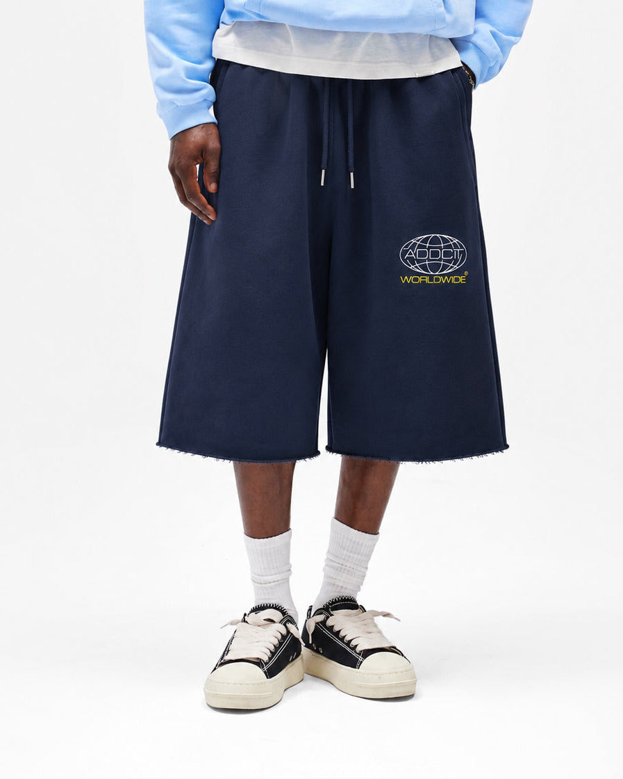 Navy Worldwide Cotton Jorts