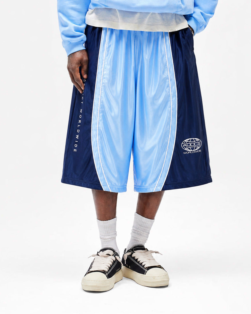 Obsidian Blue Worldwide Polyester Jorts