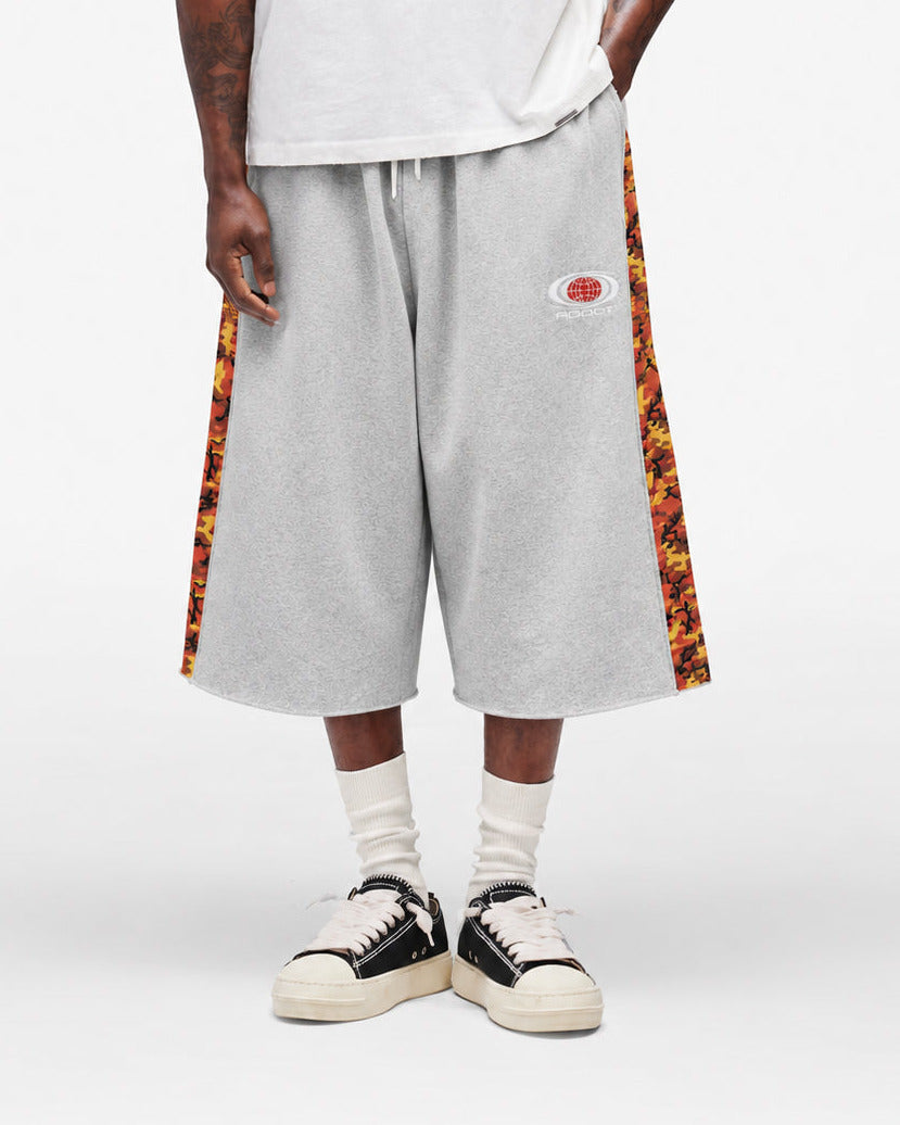 Orange Camo Addct Cotton Jorts