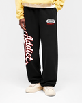 Black "ADDICT" Worldwide Sweatpants