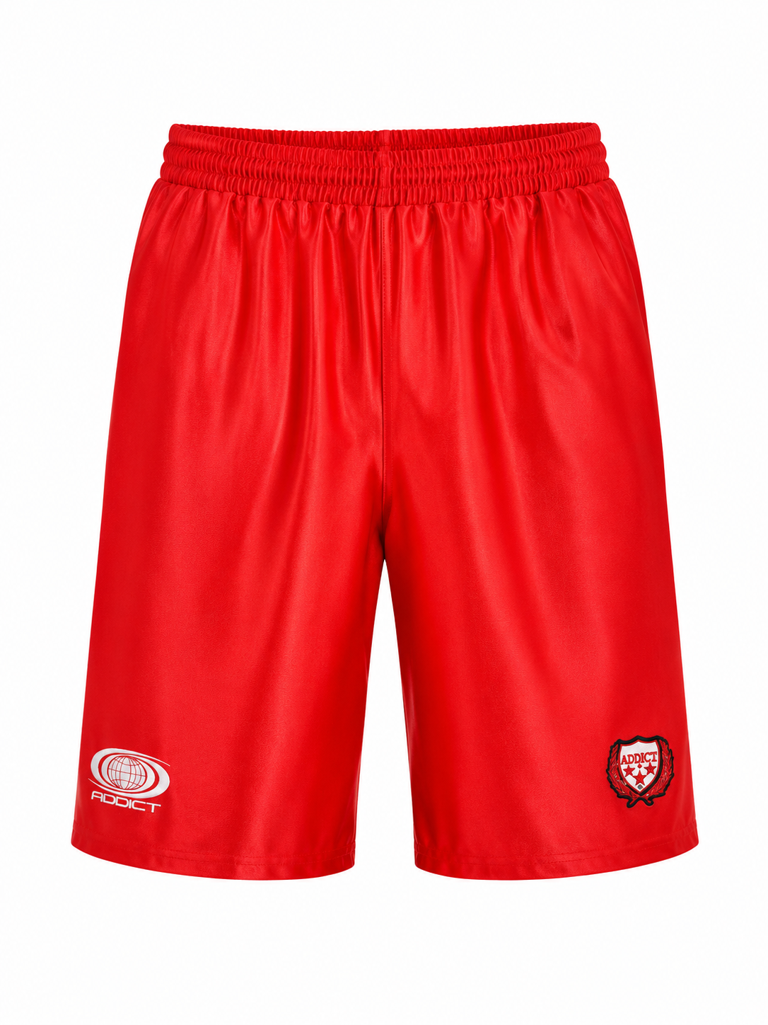 Red Patch Worldwide Polyester Jorts