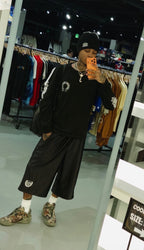 Black Patch Worldwide Polyester Jorts