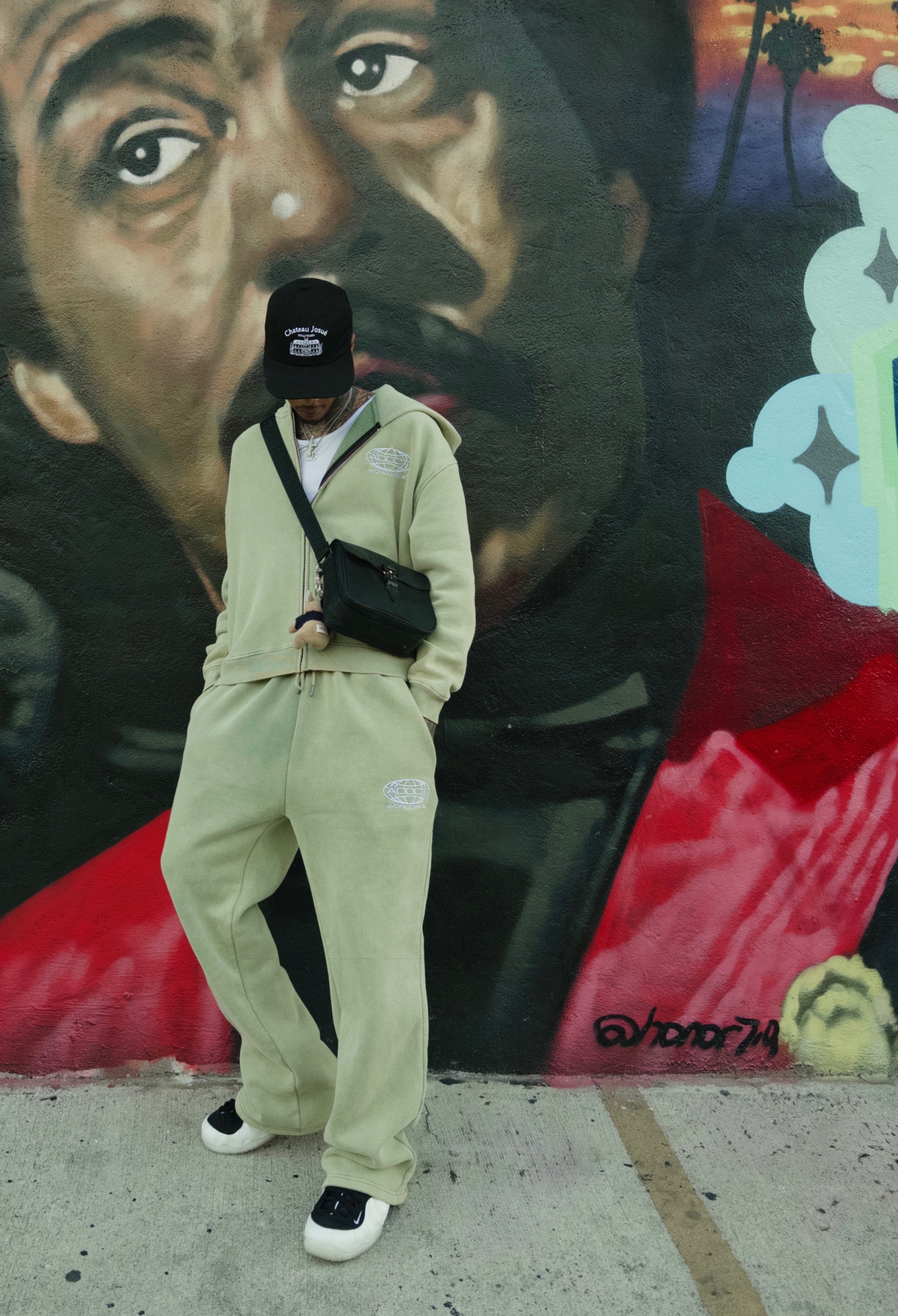 Olive Washed Worldwide Sweatpants