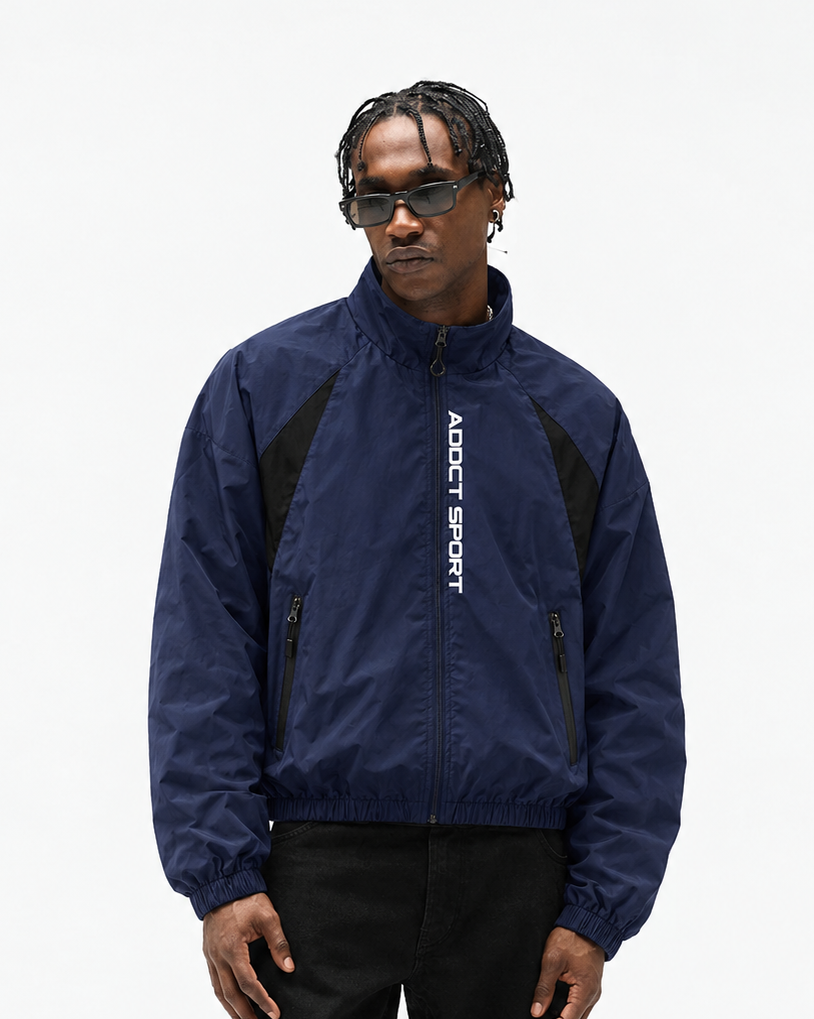Addct Sports Navy Track Jacket