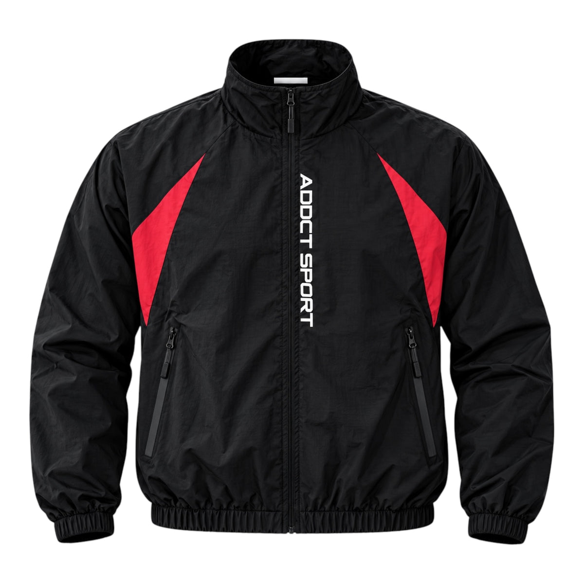 Addct Sports Black Red Track Jacket