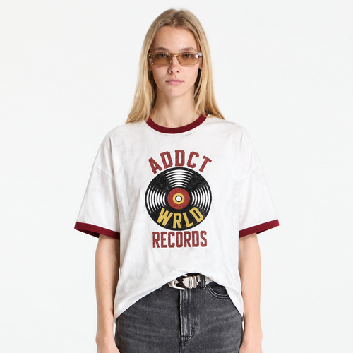 Addct Wrld Records Poly Tee