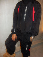 Addct Sports Black Red Track Jacket
