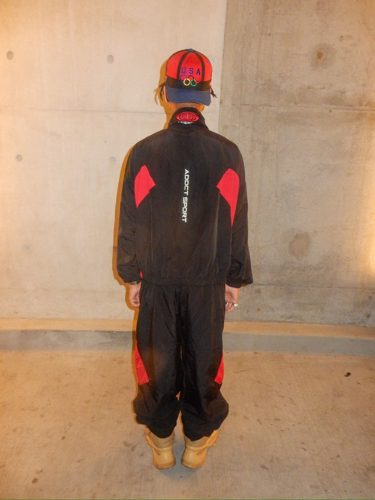 Addct Sports Black Red Track Jacket