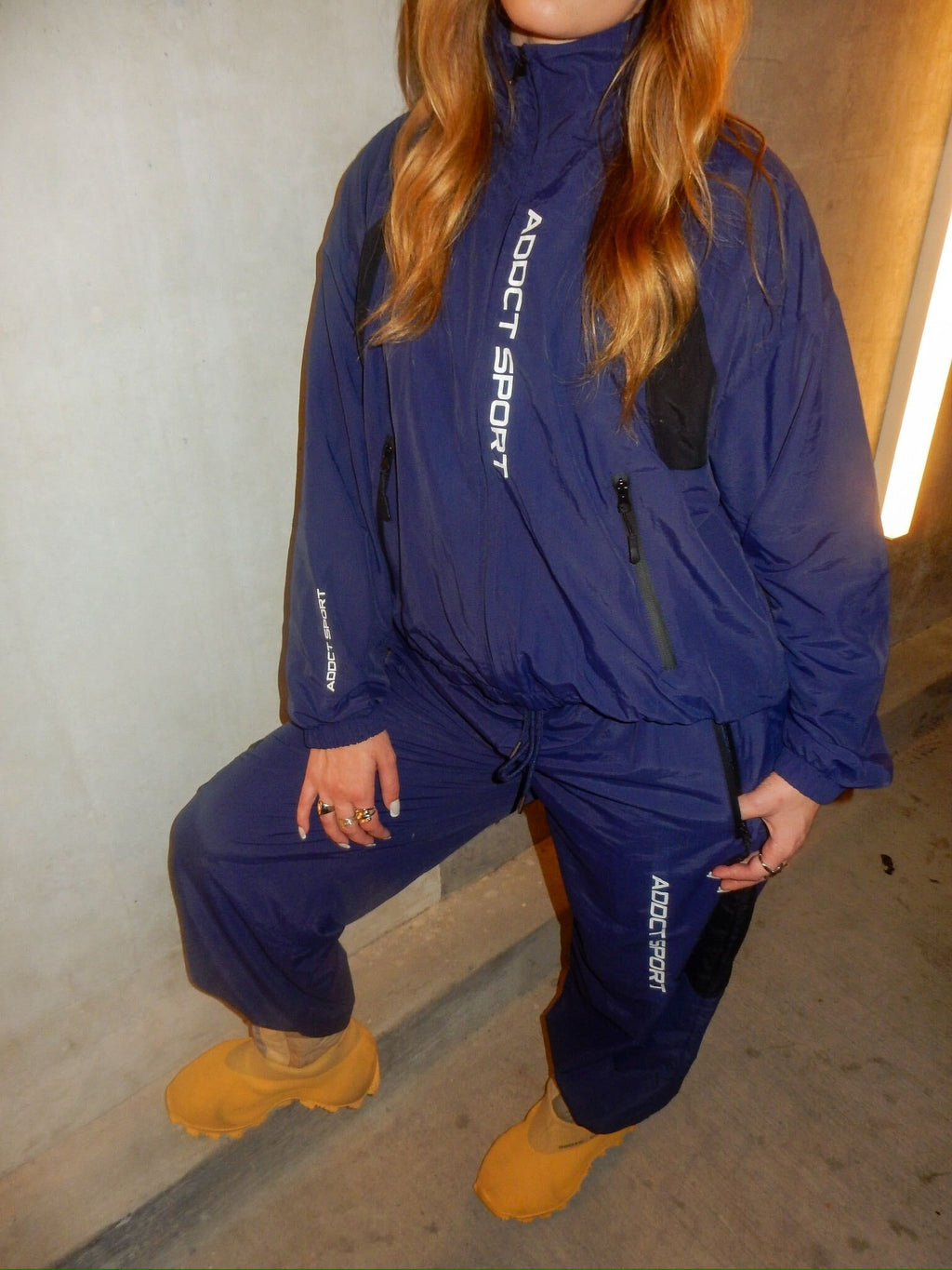 Addct Sports Navy Track Jacket